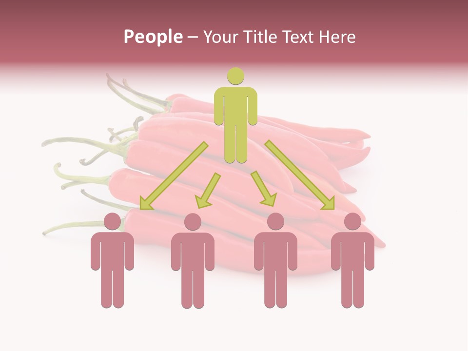 Pile Capsicum Annuum Produce PowerPoint Template