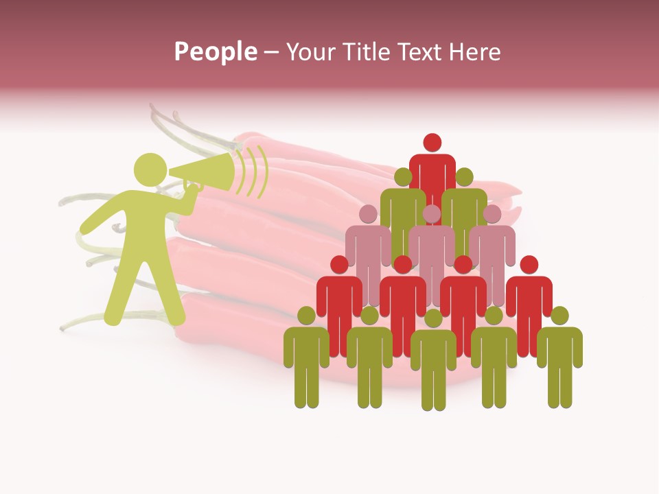 Pile Capsicum Annuum Produce PowerPoint Template