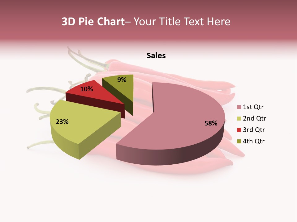 Pile Capsicum Annuum Produce PowerPoint Template
