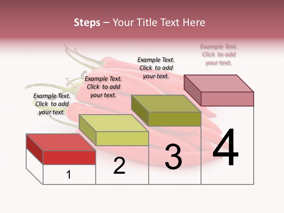 Pile Capsicum Annuum Produce PowerPoint Template