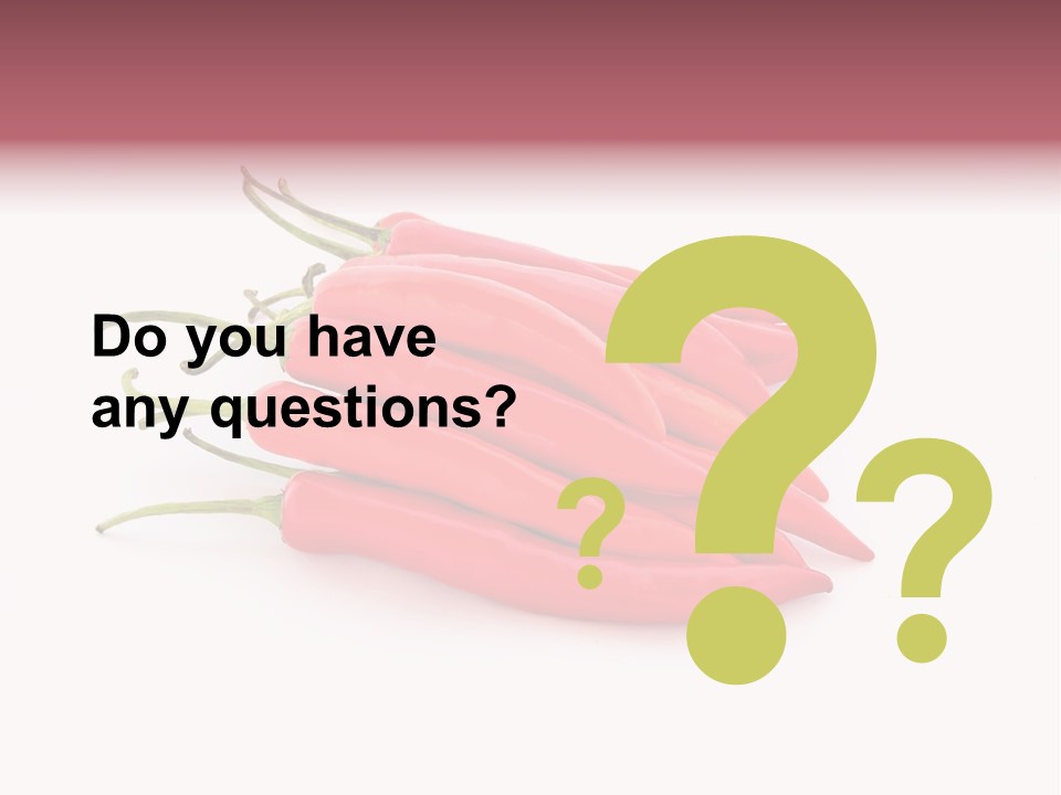 Pile Capsicum Annuum Produce PowerPoint Template