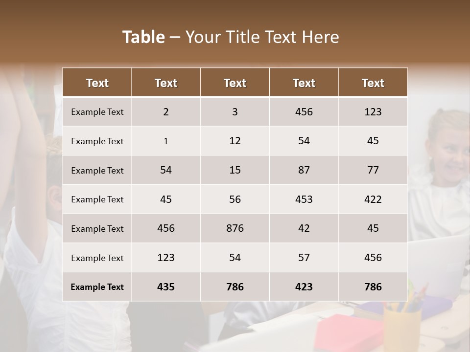 A Group Of Children Raising Their Hands In The Air PowerPoint Template