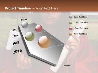 Schoolgirl Grad Money PowerPoint Template