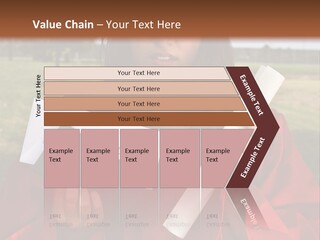 Schoolgirl Grad Money PowerPoint Template