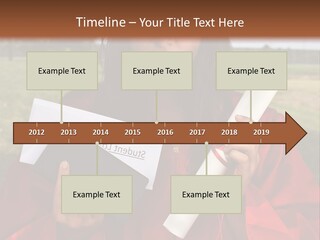 Schoolgirl Grad Money PowerPoint Template