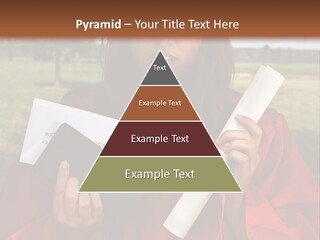 Schoolgirl Grad Money PowerPoint Template