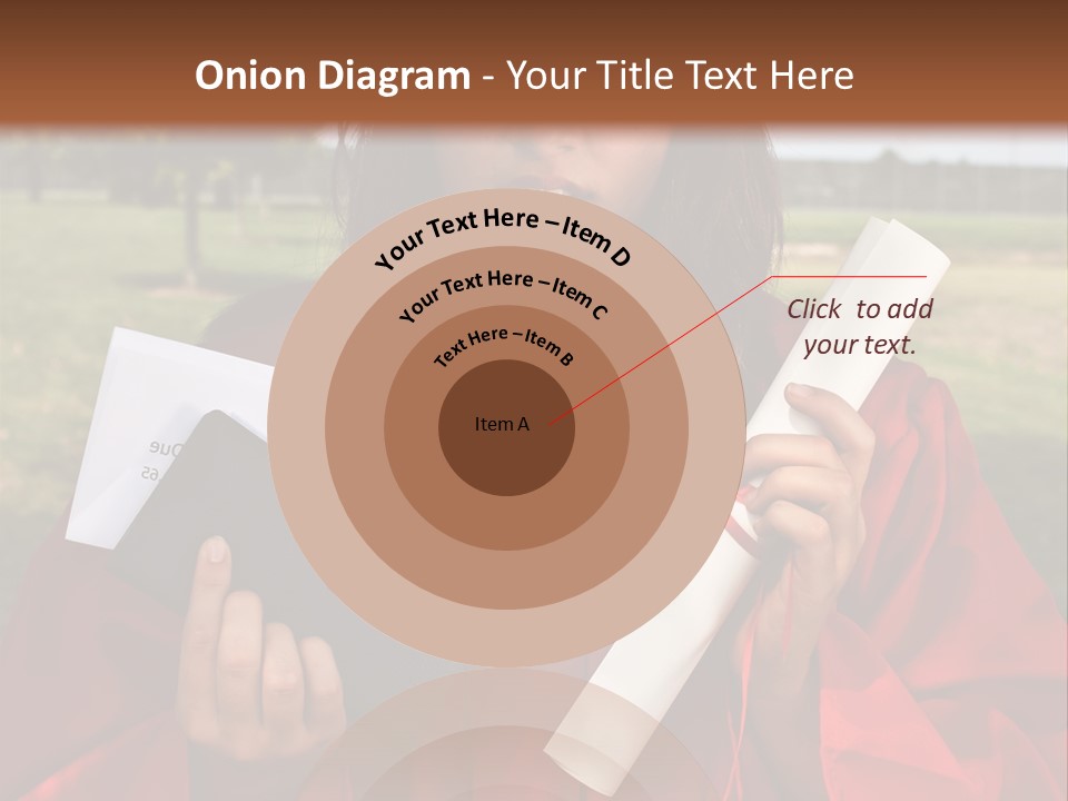 Schoolgirl Grad Money PowerPoint Template