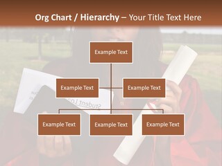 Schoolgirl Grad Money PowerPoint Template