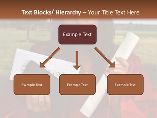 Schoolgirl Grad Money PowerPoint Template