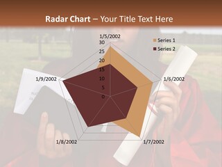 Schoolgirl Grad Money PowerPoint Template