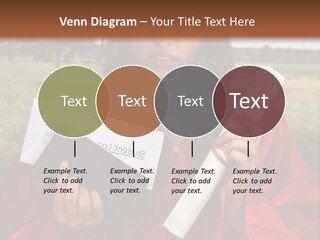 Schoolgirl Grad Money PowerPoint Template