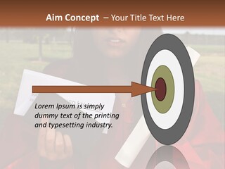 Schoolgirl Grad Money PowerPoint Template