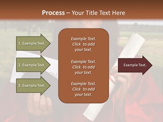 Schoolgirl Grad Money PowerPoint Template