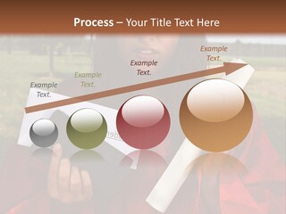 Schoolgirl Grad Money PowerPoint Template