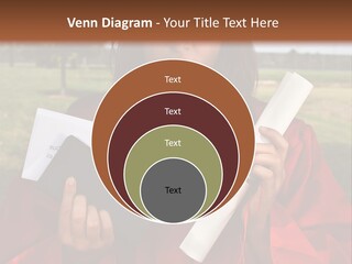 Schoolgirl Grad Money PowerPoint Template