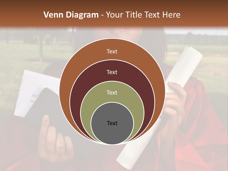 Schoolgirl Grad Money PowerPoint Template