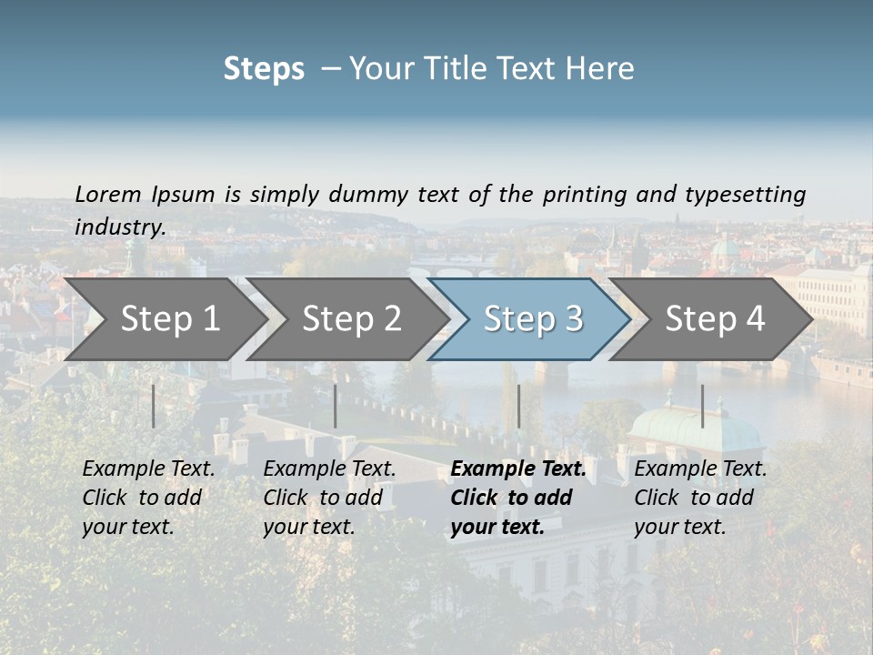 Bohemia Architecture Vltava PowerPoint Template