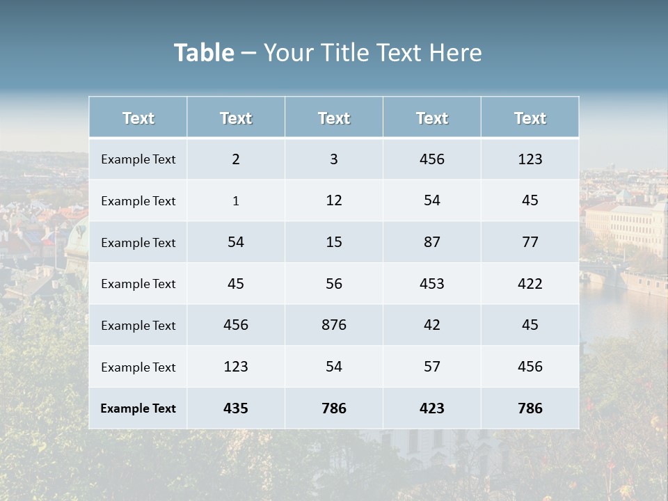 Bohemia Architecture Vltava PowerPoint Template