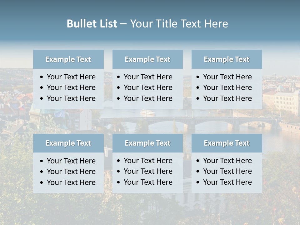 Bohemia Architecture Vltava PowerPoint Template