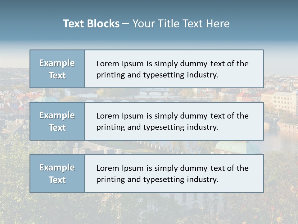 Bohemia Architecture Vltava PowerPoint Template