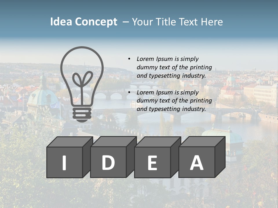 Bohemia Architecture Vltava PowerPoint Template