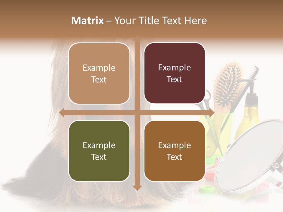 Scissors Happiness Items PowerPoint Template