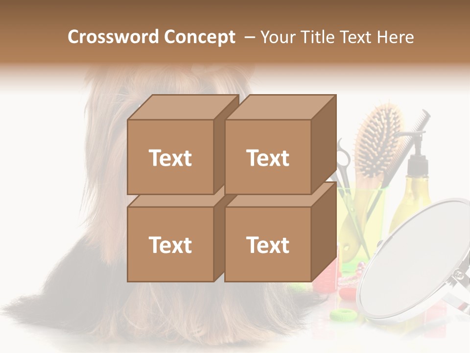 Scissors Happiness Items PowerPoint Template