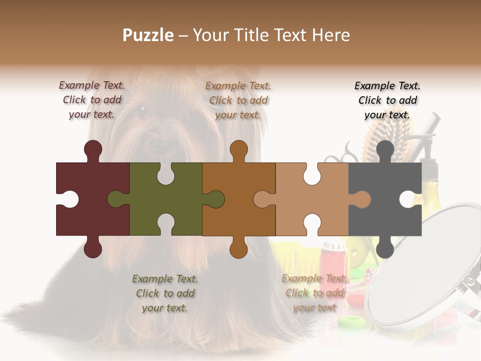 Scissors Happiness Items PowerPoint Template