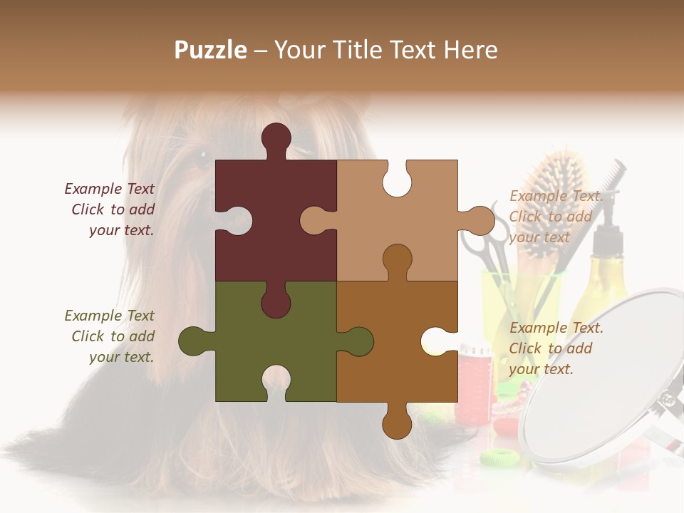 Scissors Happiness Items PowerPoint Template