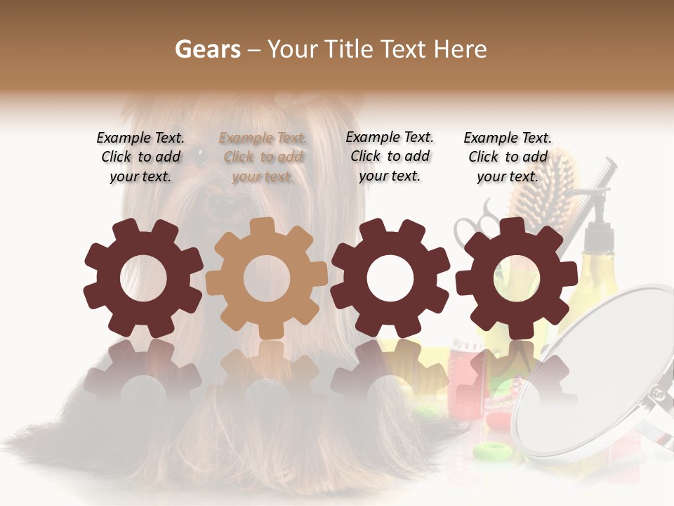 Scissors Happiness Items PowerPoint Template