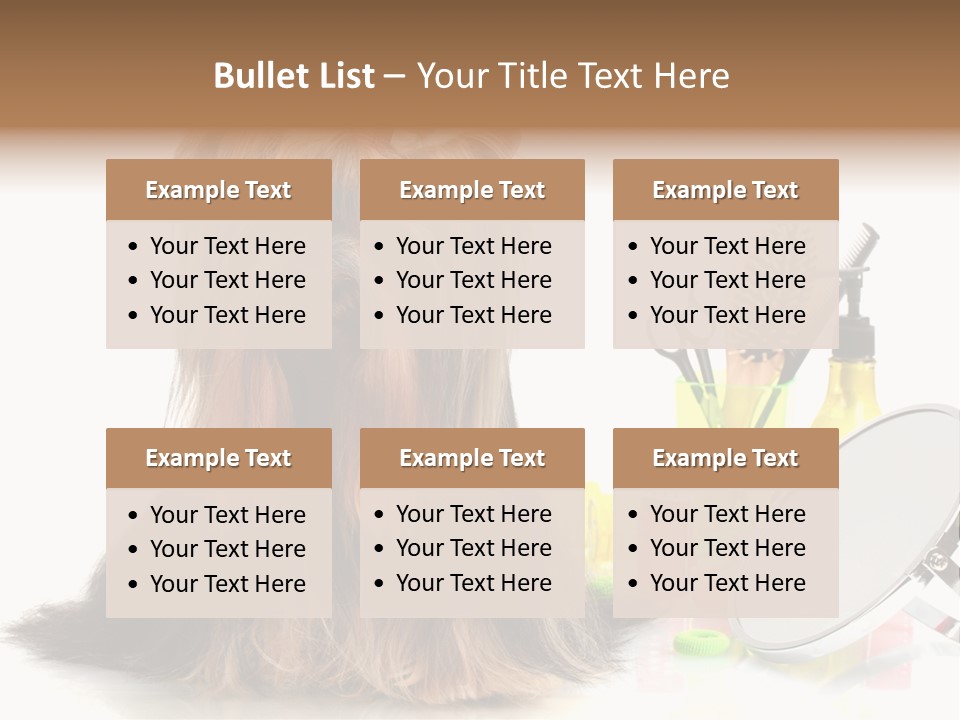 Scissors Happiness Items PowerPoint Template