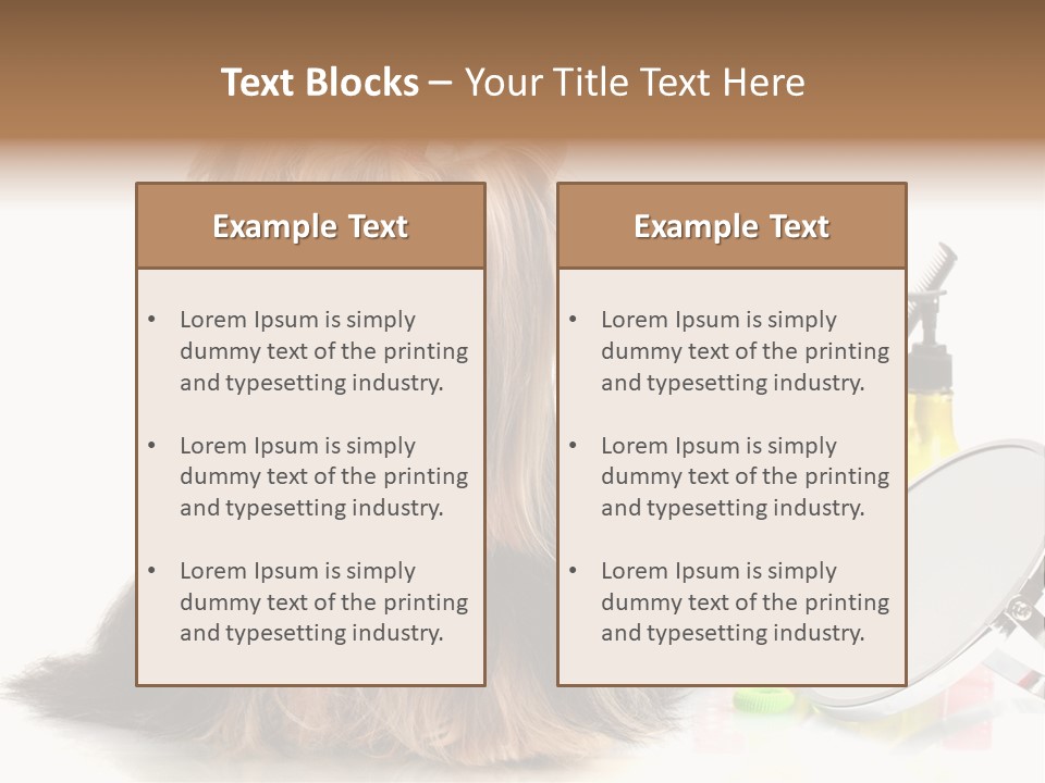 Scissors Happiness Items PowerPoint Template