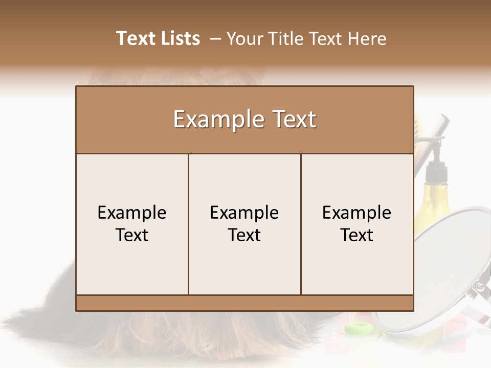 Scissors Happiness Items PowerPoint Template