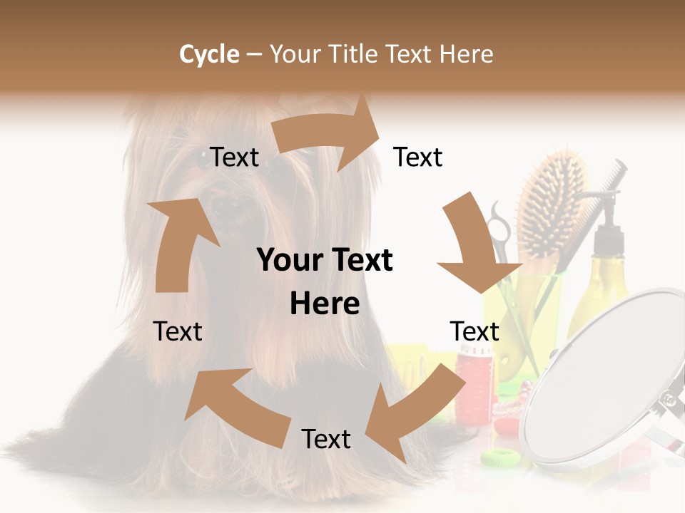 Scissors Happiness Items PowerPoint Template