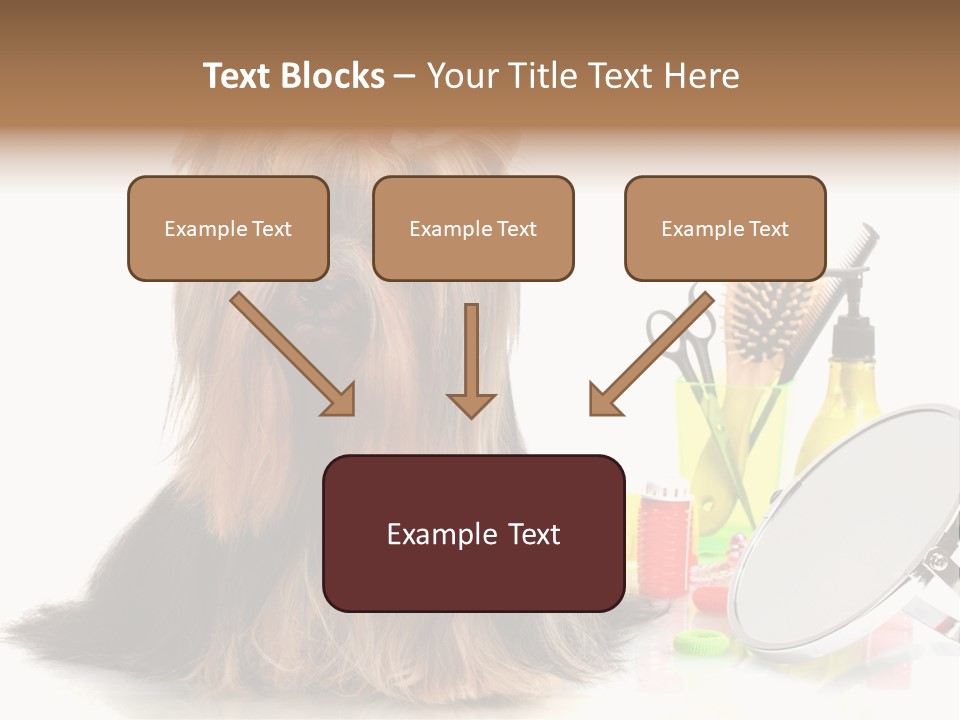 Scissors Happiness Items PowerPoint Template