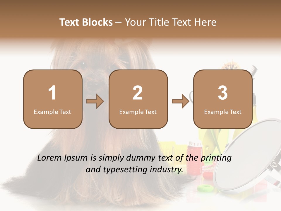 Scissors Happiness Items PowerPoint Template