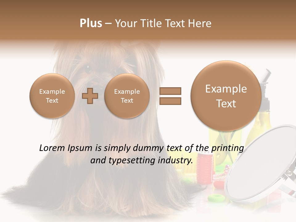 Scissors Happiness Items PowerPoint Template