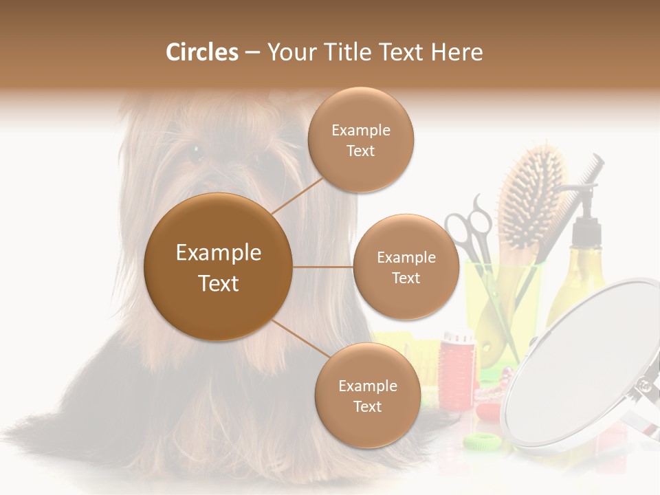 Scissors Happiness Items PowerPoint Template