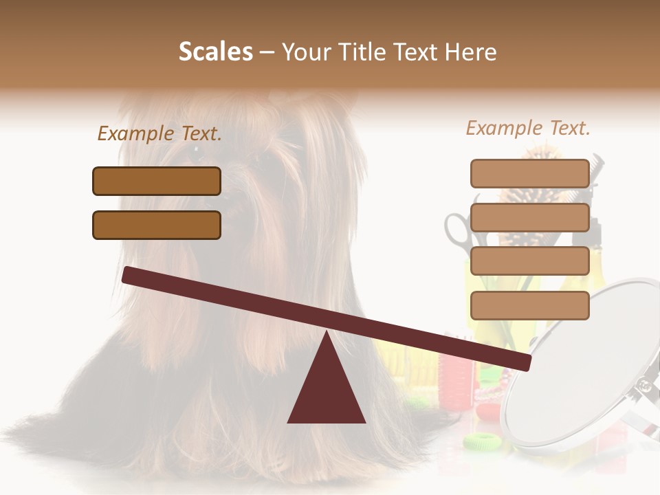 Scissors Happiness Items PowerPoint Template
