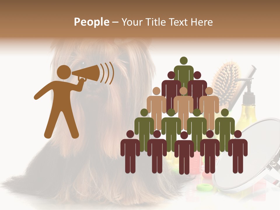 Scissors Happiness Items PowerPoint Template