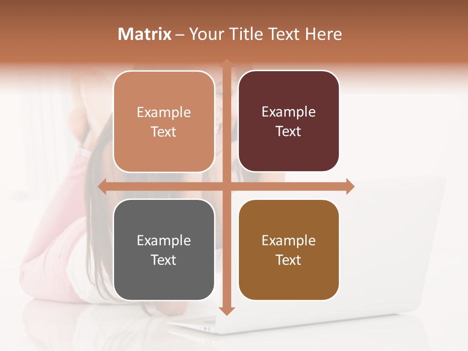 Young Technology Female PowerPoint Template