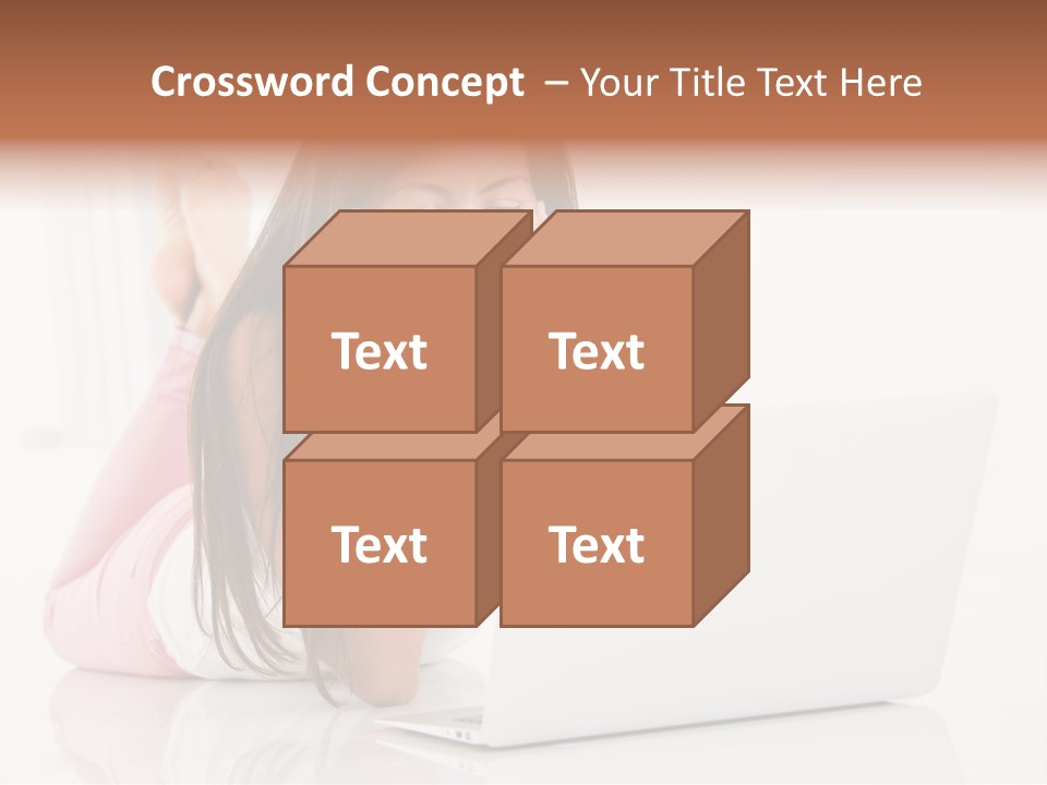 Young Technology Female PowerPoint Template