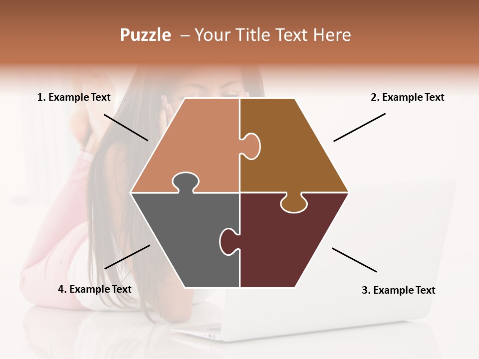 Young Technology Female PowerPoint Template