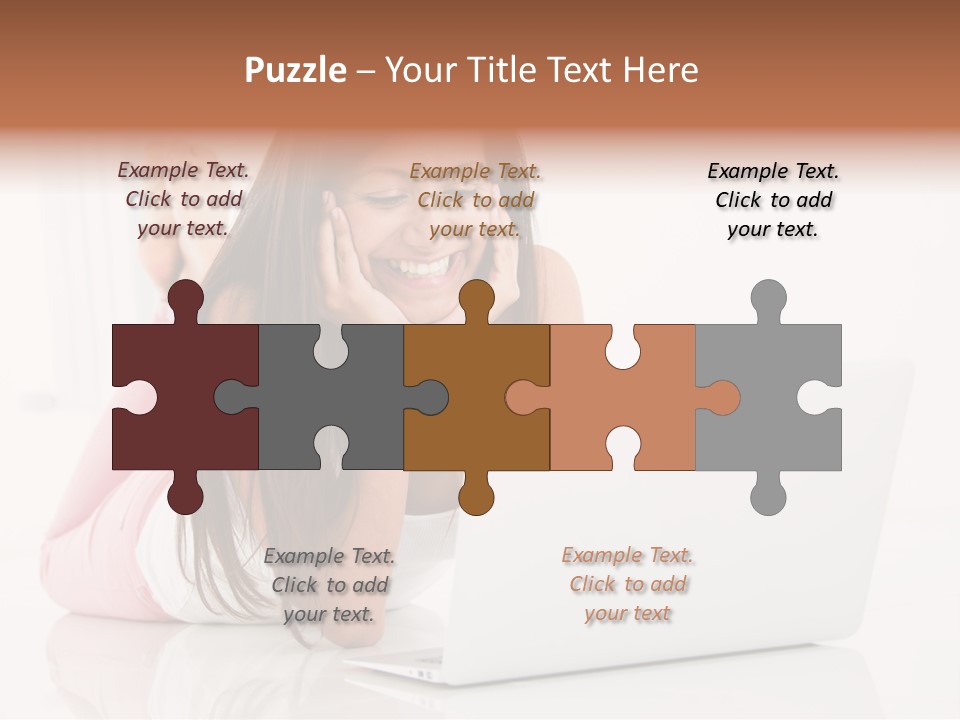 Young Technology Female PowerPoint Template