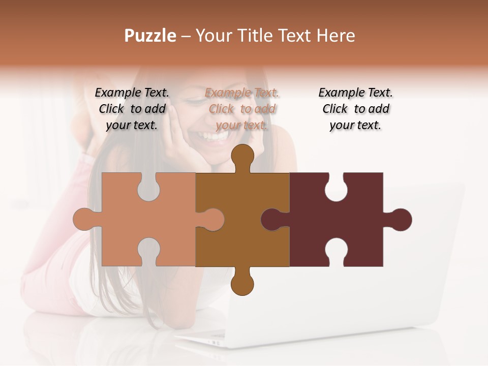 Young Technology Female PowerPoint Template