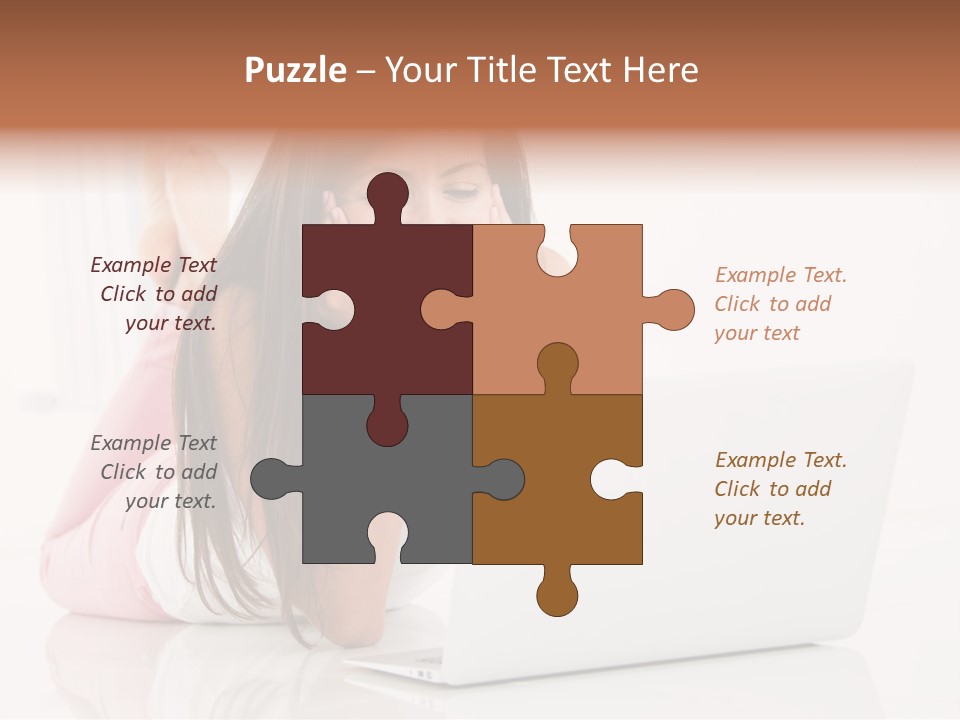 Young Technology Female PowerPoint Template