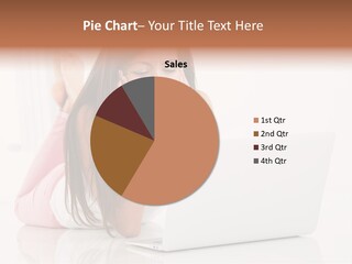 Young Technology Female PowerPoint Template