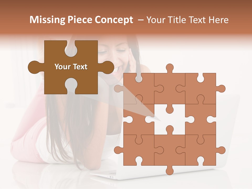 Young Technology Female PowerPoint Template