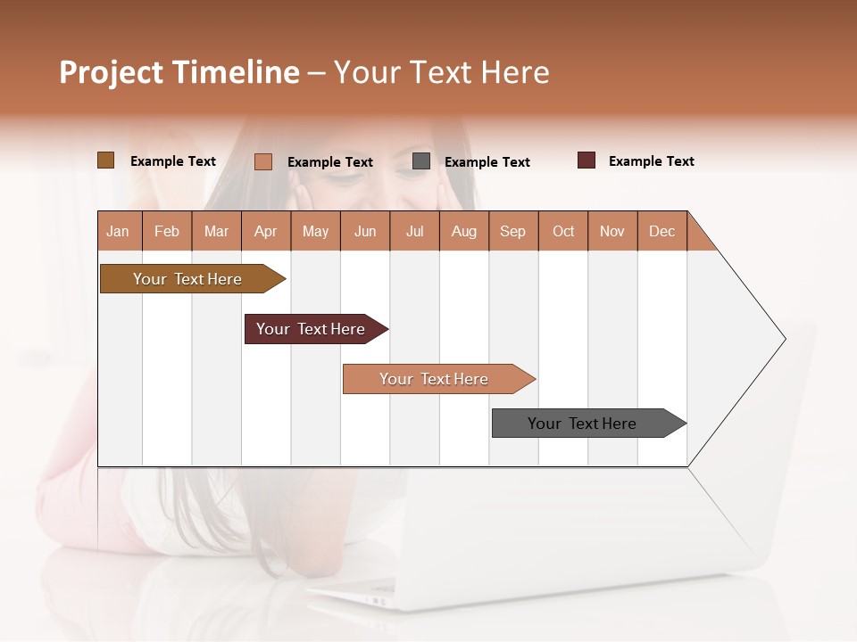 Young Technology Female PowerPoint Template