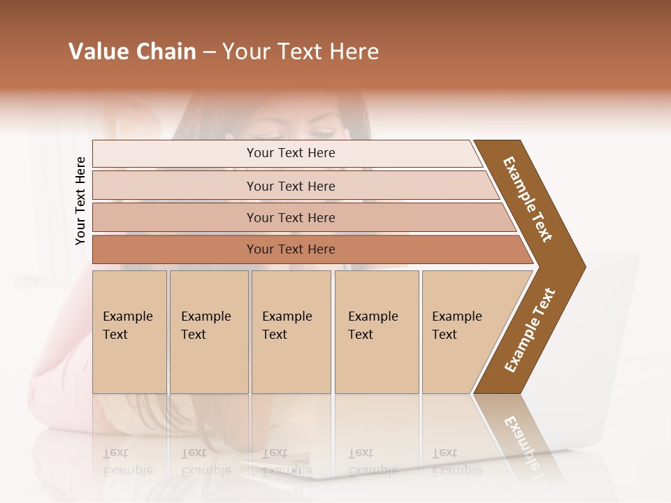 Young Technology Female PowerPoint Template